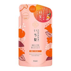 クラシエ いち髪 濃密W保湿ケア シャンプー つめかえ用 (330mL) 詰め替え用 ノンシリコン｜tsuruha