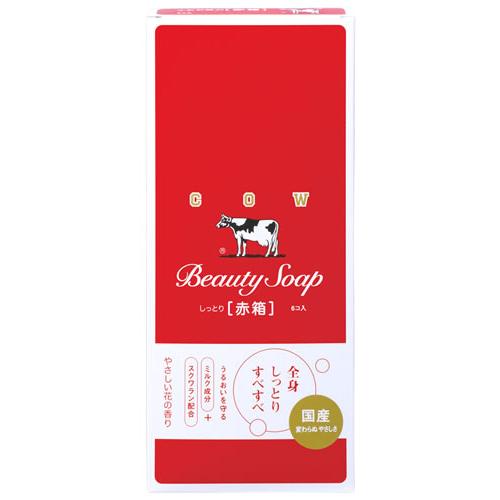 牛乳石鹸 カウブランド 赤箱 (90g×6個) 石けん 固形石鹸