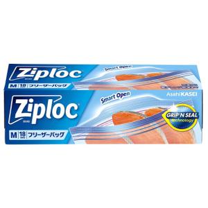 旭化成 ジップロック フリーザーバッグ M (18枚) フリーザーバック 食品保存袋 ジッパー付き袋 Ziploc｜tsuruha