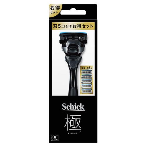 シック 極 コンボパック (本体＋刃5個) 5枚刃 カミソリ 髭剃り キワミ Schick