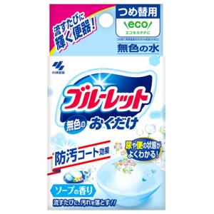 小林製薬 無色のブルーレットおくだけ ソープの香り つめかえ用 (25g) 詰め替え用 水洗トイレ用 芳香剤｜tsuruha