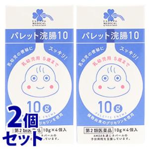 【第2類医薬品】《セット販売》　くらしリズム メディカル パレット浣腸10 (10g×4個入)×2個セット 便秘薬 乳幼児用 5歳まで｜tsuruha