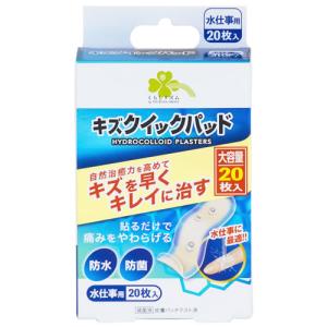 くらしリズム キズクイックパッド 水仕事用 (10枚入) 絆創膏 傷パッド