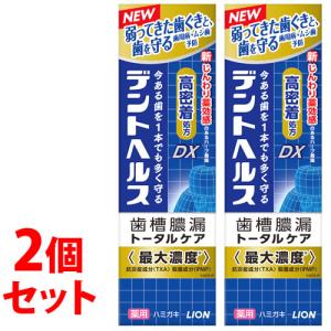 《セット販売》　ライオン デントヘルス 薬用ハミガキDX (85g)×2個セット 歯周病 虫歯 口臭予防　医薬部外品｜tsuruha