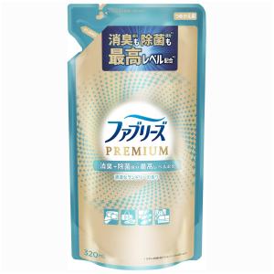 P&G ファブリーズ W除菌+消臭 プレミアム 清潔なランドリーの香り つめかえ用 (320mL) 詰め替え用 衣類・布製品用 消臭スプレー　P＆G｜tsuruha