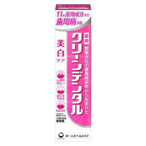 第一三共ヘルスケア クリーンデンタル 美白ケア (100g) 歯磨き粉 ハミガキ粉　医薬部外品｜tsuruha