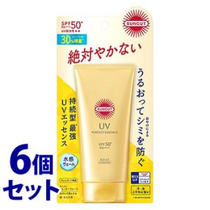 《セット販売》　コーセーコスメポート サンカット パーフェクトUV エッセンス N SPF50+ PA++++ (80g)×6個セット 日焼け止め美容液　送料無料｜tsuruha