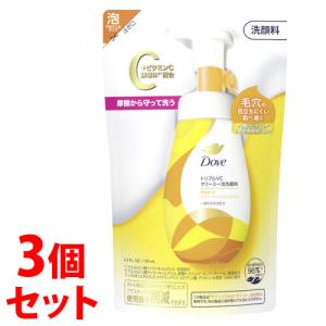 《セット販売》　ユニリーバ ダヴ トリプルVC クリーミー泡洗顔料 つめかえ用 (125mL)×3個セット 詰め替え用 Dove｜tsuruha