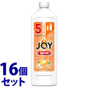 《セット販売》　P&G 除菌ジョイコンパクト オレンジの香り 特大 つめかえ用 (670mL)×16個セット 台所用洗剤 食器用洗剤　P＆G　送料無料｜tsuruha