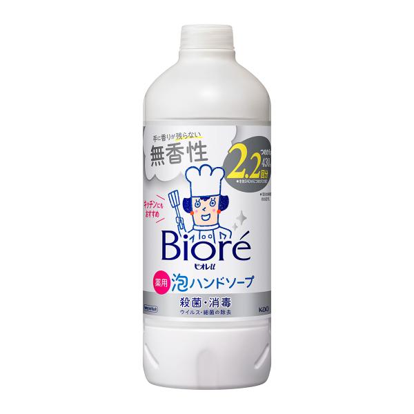 花王 ビオレu 泡ハンドソープ 無香 つめかえ用 (430mL) 詰め替え用 薬用 殺菌 消毒　医薬...