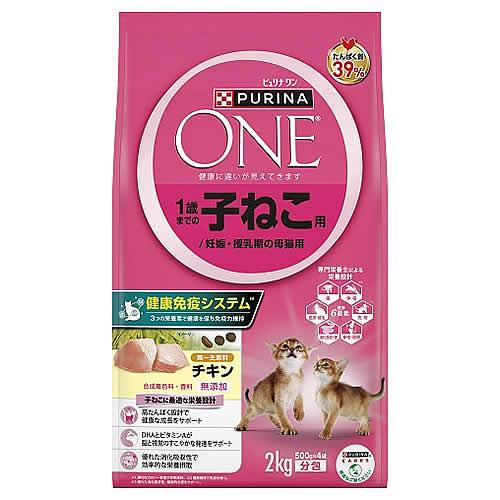 ネスレ ピュリナ ワン キャット 1歳までの子ねこ用/妊娠・授乳期の母猫用 チキン (2kg) キャ...