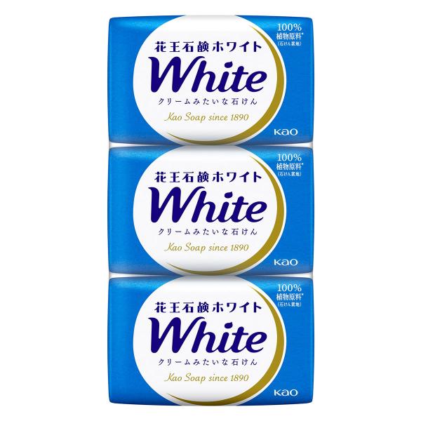 花王 花王石鹸ホワイト 普通サイズ (85g×3個) 固形 せっけん 石けん