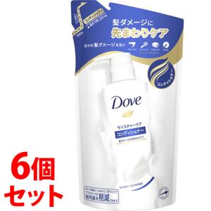 《セット販売》　ユニリーバ Dove ダヴ モイスチャーケア コンディショナー つめかえ用 (350g)×6個セット 詰め替え用｜tsuruha