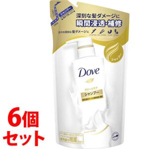 《セット販売》　ユニリーバ Dove ダヴ ダメージケア シャンプー つめかえ用 (350g)×6個セット 詰め替え用｜tsuruha