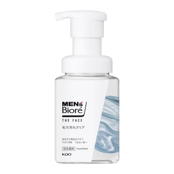 花王 メンズビオレ ザフェイス 毛穴汚れクリア 本体 (200mL) 泡洗顔料 ポンプ