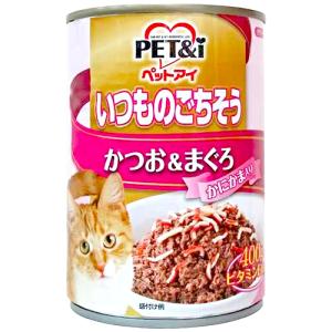 ペットアイ いつものごちそう かつお＆まぐろ かにかま入り (400g) 猫用 キャットフード
