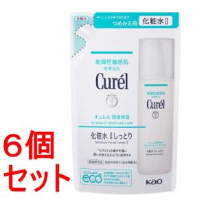 《セット販売》 花王 キュレル　潤浸保湿　化粧水　IIしっとり　つめかえ用×6セット  詰め替え用 (130mL) 医薬部外品