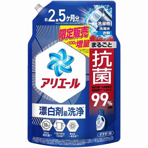 Ｐ＆Ｇ アリエールジェル　つめかえ超ウルトラジャンボサイズ　増量品　１８２０ｇ 液体洗剤 除菌 洗濯...