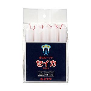 カメヤマ セイカ 聖火印 15号 角袋 S (18本) 赤芯ローソク 防災 カメヤマ セイカ 聖火印 15号 角袋 S (18本) 赤芯ローソク 防災
