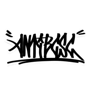 ANTIBCSC アンチビクスク タギング 黒 ステッカー 耐水