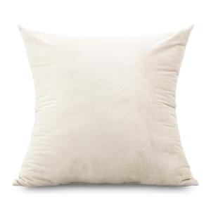 大きなクッション マイクロシールボア アイボリー ガワ約70×70cm ミミなし素縫い仕様 起毛 日本製