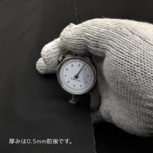 合皮生地 R-24 ブラック 黒 切り売り 裏...の詳細画像1
