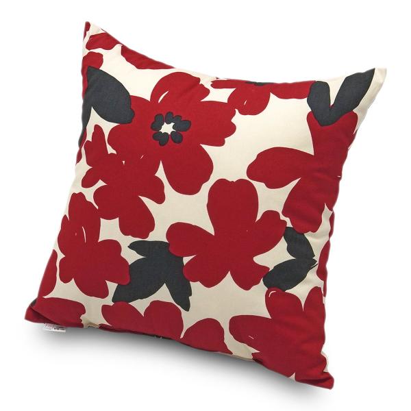 背あてクッション 本体 アメリ レッド 綿100％ 日本製 ガワサイズ約45×45cm ポリエステル...