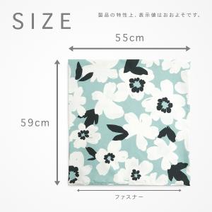 座布団カバー 約55×59cm 銘仙判 アメリ...の詳細画像3