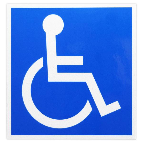 n_身障者マーク ステッカータイプ 1枚入り 東洋マーク 障害者マーク 反射 ドライブサイン 障がい...