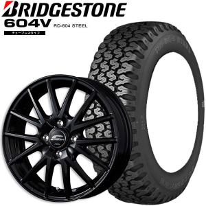 ブリヂストン タイヤ・アルミホイール 4本セット RD-604V 145/80R12 80/78N ...