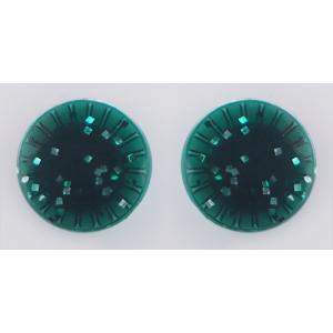 グリッターアイ12mm/230. forest green ドール用カラコン 〜プーリップに〜