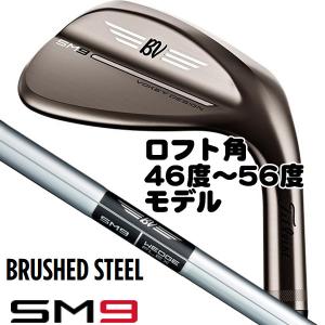 タイトリスト SM9 ブラッシュドスチール ダイナミックゴールド ウェッジ 46度-56度モデル 右用