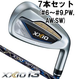 ダンロップ ゼクシオ13 XXIO13 MP1300 ネイビーカラー アイアン 7本セット 右利き用 日本正規品 I#6-9,PW,AW,SW