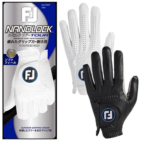 メンズ 2024 フットジョイ ナノロックツアー FGNT24 ゴルフ手袋 左手着用 男性用