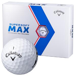 キャロウェイ 2023 スーパーソフト MAX ボール (ホワイト) [1ダース]｜つるやゴルフ