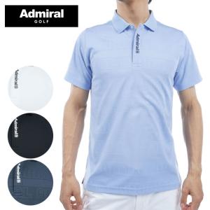 ゴルフ アドミラル ロゴジャカードポロシャツ ADMA405｜tsuruya-sp