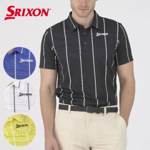 ゴルフ スリクソン 松山英樹プロレプリカモデル パネルストライププリントシャツ RGMXJA15｜tsuruya-sp