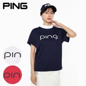 ゴルフ レディース/女性用 ピン 配色切り替えハイネックシャツ 6224167310｜つるやゴルフ