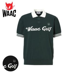 WAAC ワック 半袖シャツ シアサッカー ストライプ レッド系 2