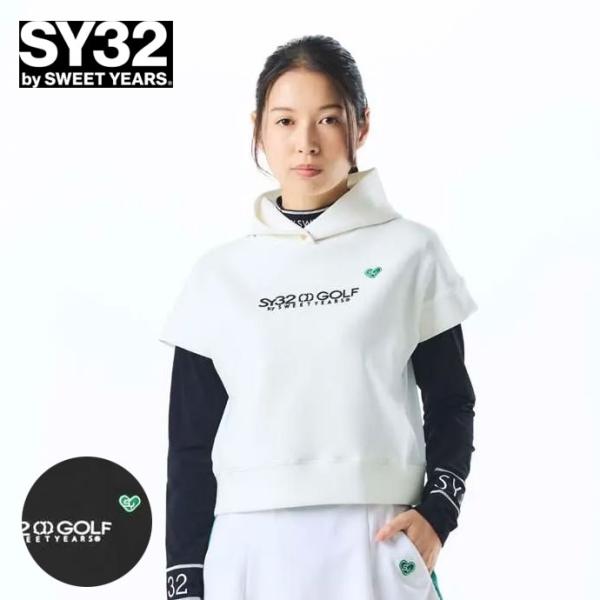 ゴルフ レディース ＳＹ３２ STRETCH MINI SLEEVE HOODIE SYG25A80...
