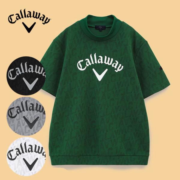 ゴルフ メンズ キャロウェイ ロゴプリントハーフゲージ半袖スウェット C24217103 秋 冬