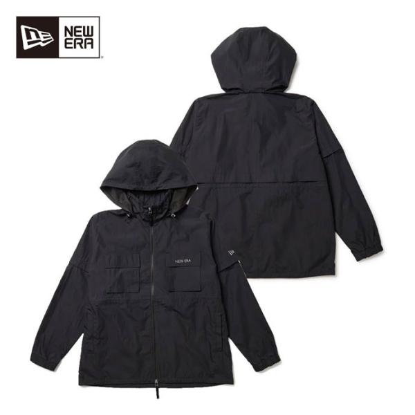 ゴルフ レディース ニューエラ WIND JACKET 2-WAY SLEEVE BLK 14669...