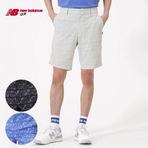 【美品】ニューバランスゴルフ ハーフパンツ ライトグレー 地模様 ロゴ黒  メンズ 4(M) ゴルフウェア 2024年モデル New Balance New Balance Golf（ニューバランスゴルフ） 【美品】ニューバランス