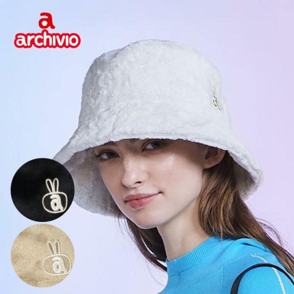 ゴルフ レディース アルチビオ ポイント刺繍ファーハット A510012 秋 冬