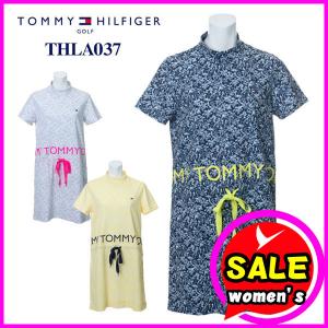 ３０％ＯＦＦ　レディース／女性用　トミーヒルフィガー　半袖モックネックワンピース　ＴＨＬＡ０３７　ゴルフ