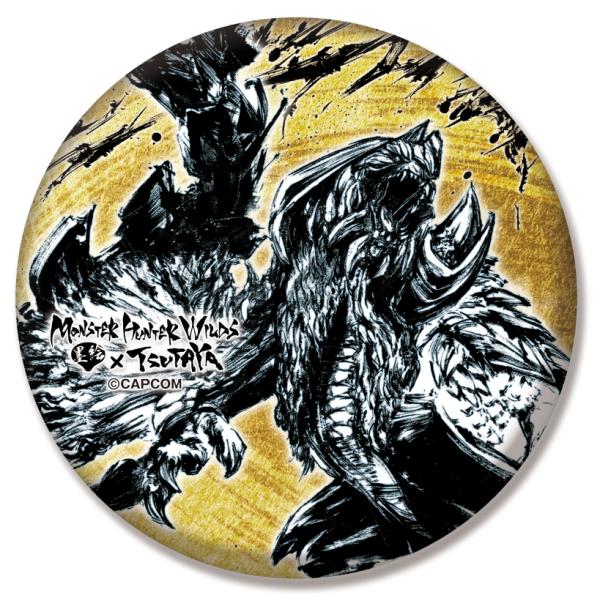 【モンスターハンターワイルズ』×墨絵SHOP】墨絵ホロ缶バッジ（全4種）