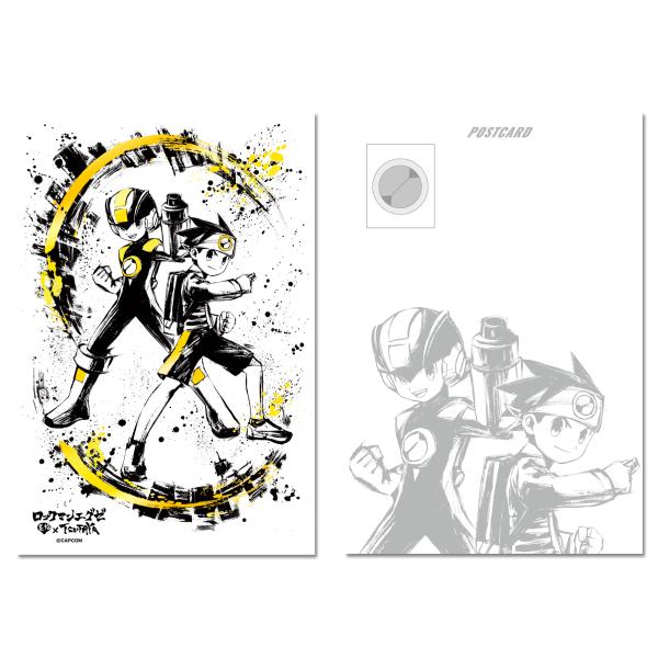 【『ロックマンエグゼ』×墨絵SHOP】墨絵金箔ポストカード（全4種）