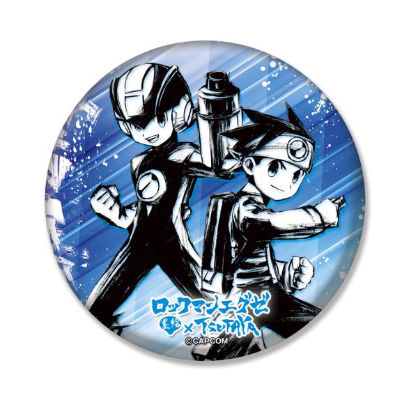 【『ロックマンエグゼ』×墨絵SHOP】墨絵ホロ缶バッジ（全4種）