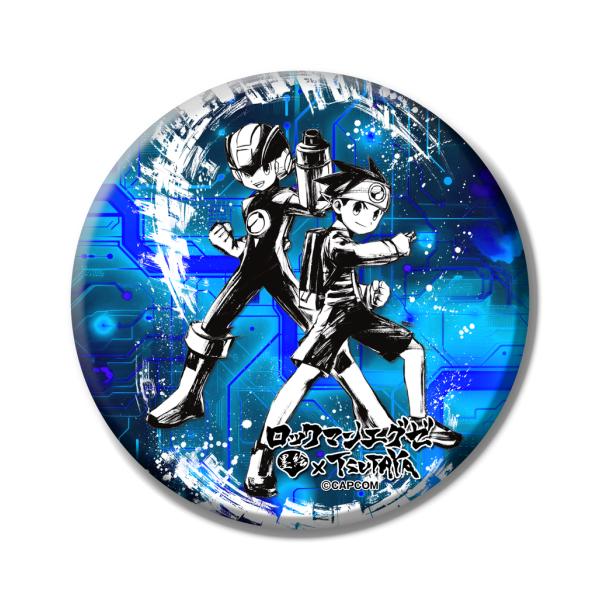 【『ロックマンエグゼ』×墨絵SHOP】墨絵デカ缶バッジ（全4種）