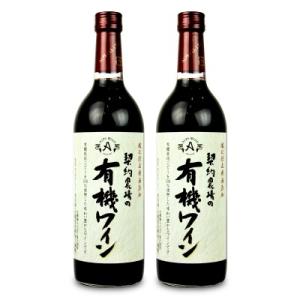 お花見 アルプス 契約農場の有機ワイン 赤 720ml × 2本｜tsutsu-uraura